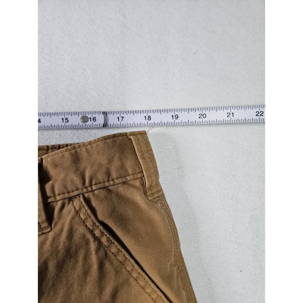 Carhartt Relaxed Fit Shorts Mens 38 Brown Canvas Workwear Utility Carpenter